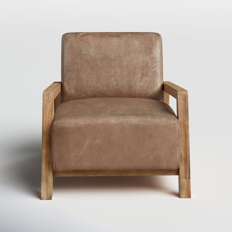 Leather low online chair